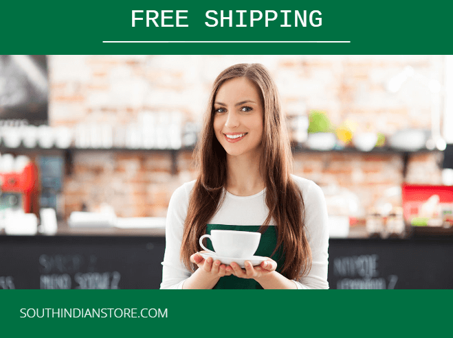 Free shipping at The South Indian Store